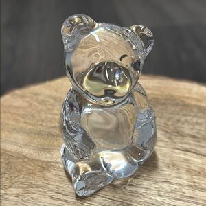Vintage Princess House Lead Crystal Bear Paperweight/Figurine